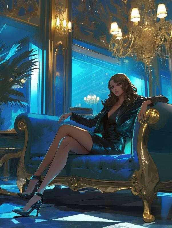 她的眼睛发着亮光